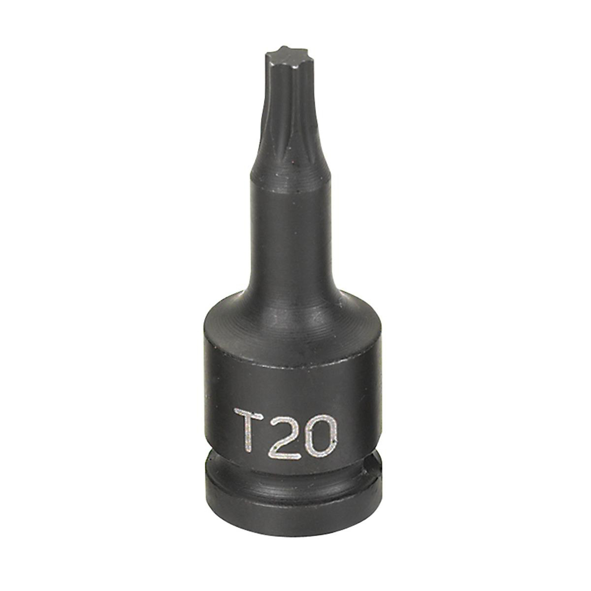Grey Pneumatic Impact Socket — T20, 1/4in. Drive, Internal Torx, Chrome-Molybdenum, Model# GRE920T